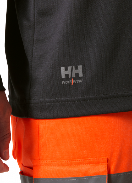 Tricou reflectorizant cu maneca lunga Helly Hansen Addvis CL1, portocaliu/negru abanos, 5XL [5]
