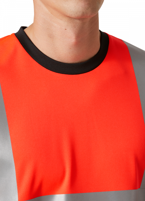 Tricou reflectorizant cu maneca lunga Helly Hansen Addvis CL1, rosu/negru abanos, L [5]