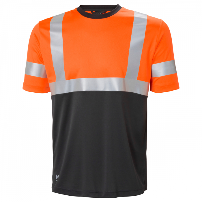 Tricou reflectorizant Helly Hansen Addvis CL1, portocaliu/negru abanos, 5XL [1]