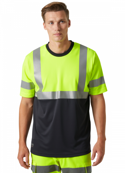 Tricou reflectorizant Helly Hansen Addvis CL1, galben/negru abanos, 5XL [3]