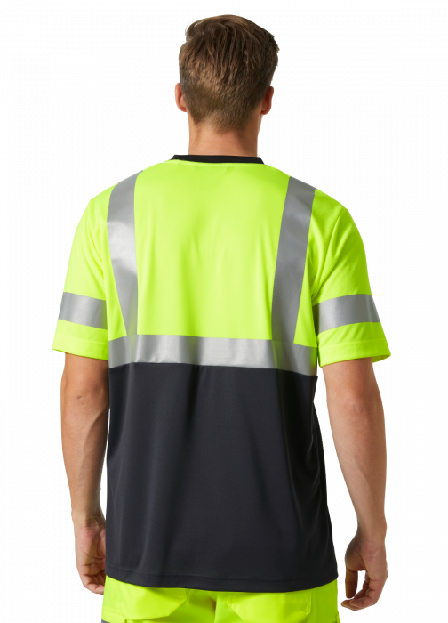 Tricou reflectorizant Helly Hansen Addvis CL1, galben/negru abanos, 5XL [4]