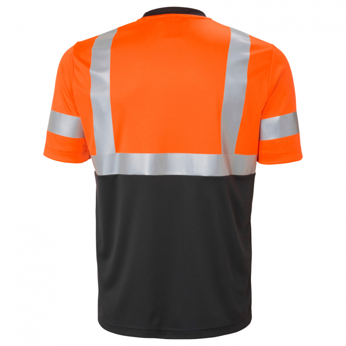 Tricou reflectorizant Helly Hansen Addvis CL1, portocaliu/negru abanos, 5XL [2]