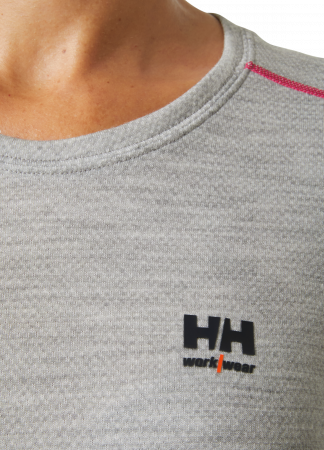 Bluza dama Helly Hansen Lifa Merino Base Layer Crewneck, gri deschis, XS [4]