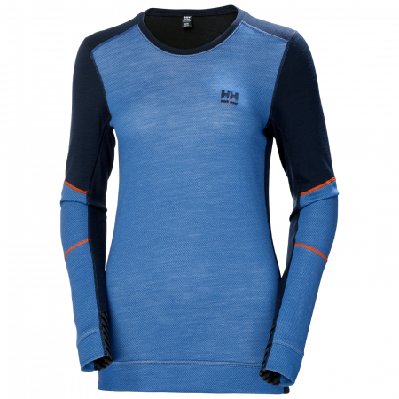 Bluza dama Helly Hansen Lifa Merino Base Layer Crewneck, bleumarin/albastru, M