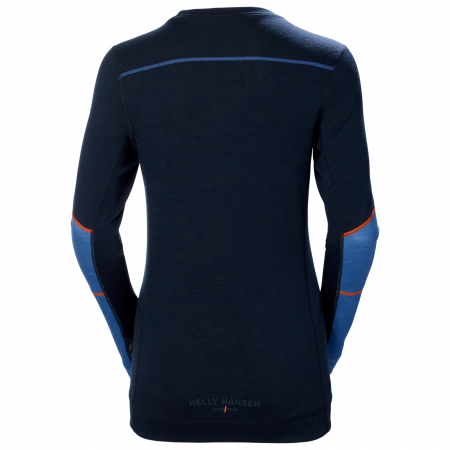 Bluza dama Helly Hansen Lifa Merino Base Layer Crewneck, bleumarin/albastru, XS [1]