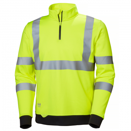 Bluze si hanorace - Bluza Helly Hansen Addvis Half Zip, reflectorizanta, HVC2, 3