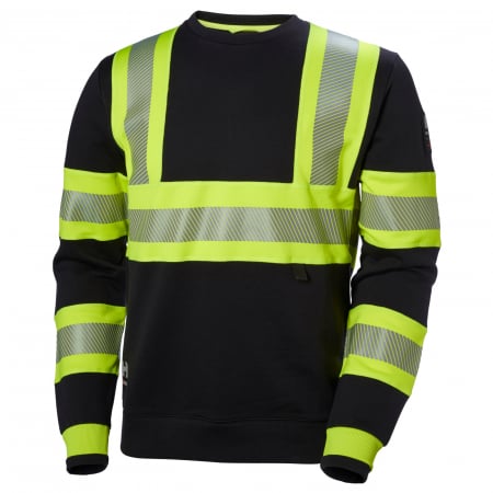 Bluze si hanorace - Bluza Helly Hansen ICU, reflectorizanta, HVC1, galben/negru