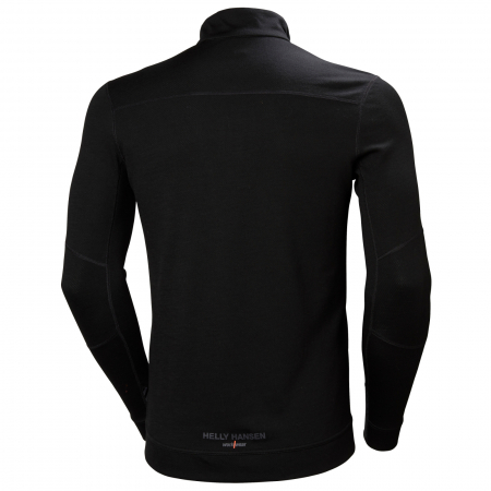 Bluza Helly Hansen Lifa Base Layer Merino Half Zip, neagra, XS [1]