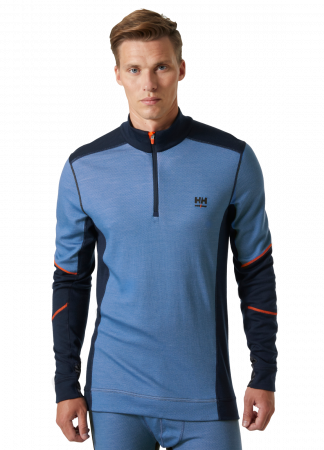 Bluza Helly Hansen Lifa Base Layer Merino Half Zip, bleumarin/albastru, 2XL [2]