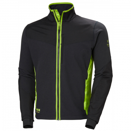 Bluza Helly Hansen Magni Fleece, negru/lime, S