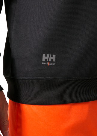 Bluza reflectorizanta Helly Hansen Addvis Half Zip CL1, portocaliu/negru abanos, 5XL [4]