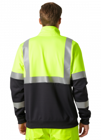Bluza reflectorizanta Helly Hansen Addvis Half Zip CL1, galben/negru abanos, 5XL [3]