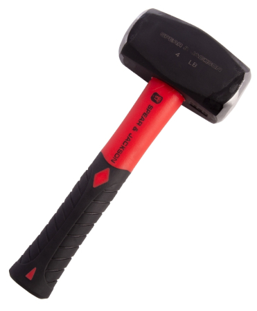 Scule si unelte - Ciocan patrat 1800 g cu cap din otel carbon, maner de fibra de sticla, Spear & Jackson