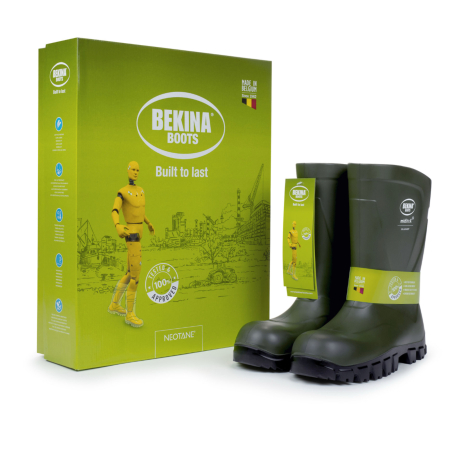 Cizme protectie Bekina MidliteX SolidGrip, O4, verde/negru [4]