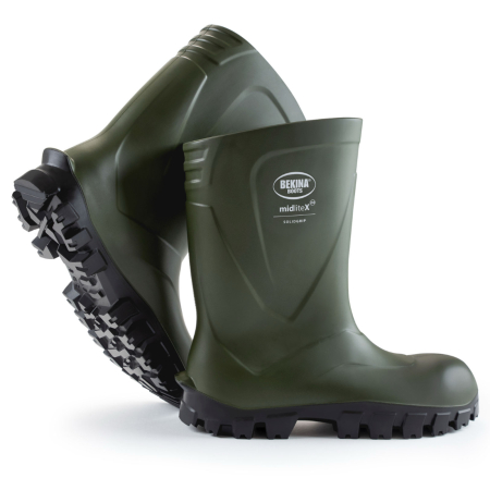 Cizme protectie Bekina MidliteX SolidGrip, O4, verde/negru