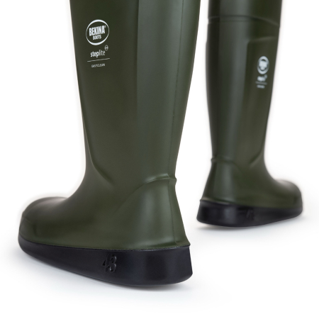 Cizme protectie Bekina Steplite EasyClean, O4 cu talpa plata, verde/negru [4]