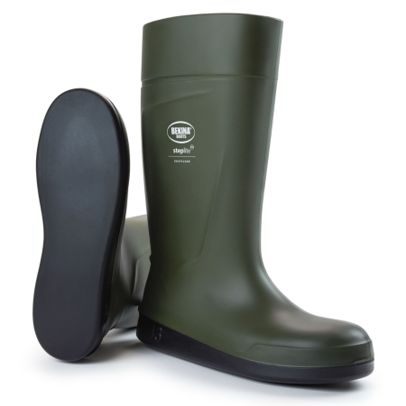 Cizme protectie Bekina Steplite EasyClean, O4 cu talpa plata, verde/negru [5]