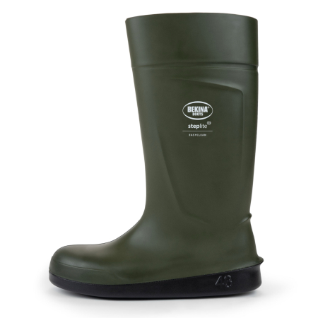 Cizme protectie Bekina Steplite EasyClean, O4 cu talpa plata, verde/negru [3]