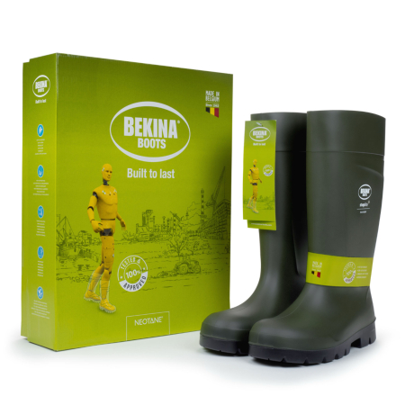 Cizme protectie Bekina Steplite EasyGrip, S4, verde/negru la cutie [5]