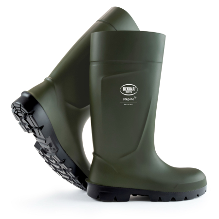 Cizme protectie Bekina Steplite EasyGrip, S4, verde/negru la cutie