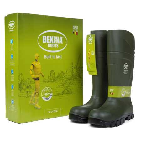 Cizme protectie Bekina StepliteX SolidGrip, O4, verde/negru [5]