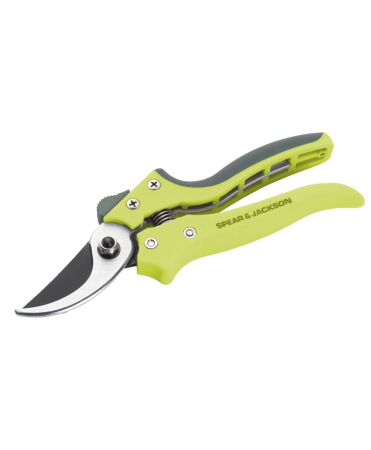 Scule si unelte - Foarfeca medie gradina tip bypass cu lame otel carbon, Spear & Jackson Kew Garden