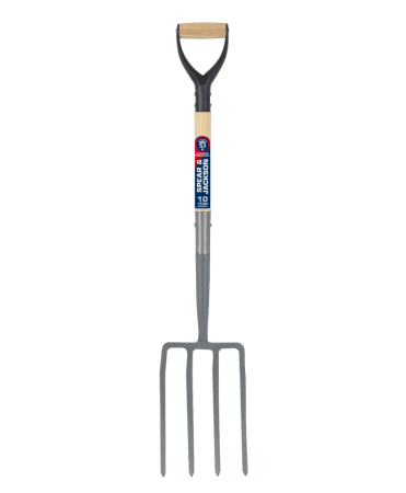 Furci si greble - Furca cartofi cu 4 coarne otel carbon, coada lemn, maner D lemn, Spear & Jackson Neverbend Professional