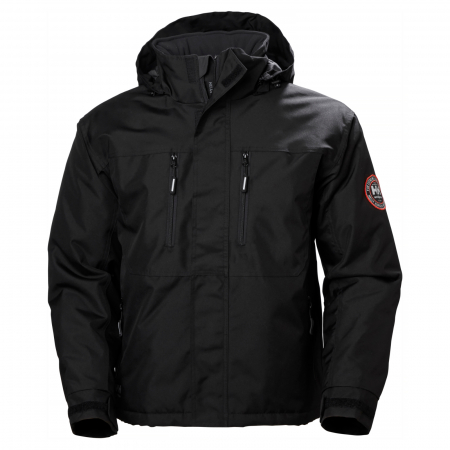 Geci - Geaca captusita cu gluga Helly Hansen Berg Winter, neagra, XS