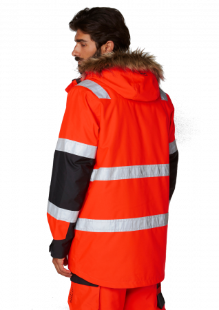 Geaca de iarna cu gluga imblanita Helly Hansen Alna Winter Parka, rosu/negru, S [3]