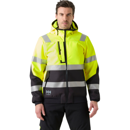 Geaca reflectorizanta cu gluga Helly Hansen Alna 2.0 Winter Softshell Jacket CL2 [2]