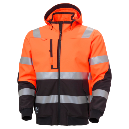 Geci - Geaca reflectorizanta cu gluga Helly Hansen Alna 2.0 Winter Softshell Jacket CL2