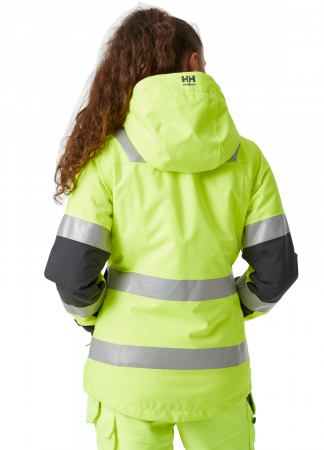 Geaca reflectorizanta dama cu gluga Helly Hansen Luna Winter CL2, galben/negru, L [3]