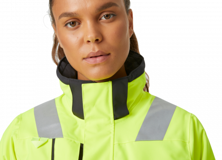Geaca reflectorizanta dama cu gluga Helly Hansen Luna Winter CL2, galben/negru, L [6]