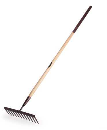 Furci si greble - Grebla dreapta cu dinti din otel carbon, coada lemn, Spear & Jackson Traditional