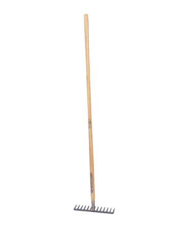 Furci si greble - Grebla dreapta Heavy Duty cu dinti din otel carbon, coada lemn, Spear & Jackson Neverbend Professional