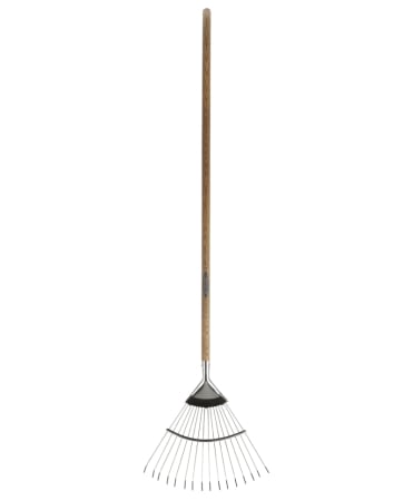 Furci si greble - Grebla tip evantai flexibila cu dinti din inox, coada lemn, Spear & Jackson Traditional Stainless