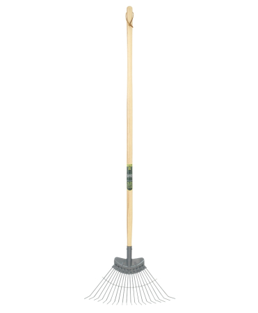 Furci si greble - Grebla tip evantai Heavy Duty flexibila cu dinti din otel carbon, coada lemn, Spear & Jackson Kew Garden