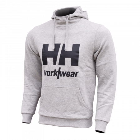 Hanorac cu gluga Helly Hansen Logo, gri deschis melanj, L [1]