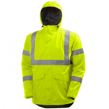 Geci - Jacheta cu gluga Helly Hansen Alta Shelter, impermeabila, reflectorizanta, HVC3, galbena