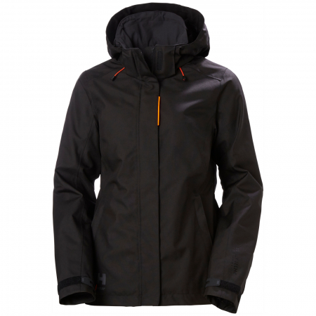 Jacheta dama cu gluga Helly Hansen Luna Shell, neagra, XS