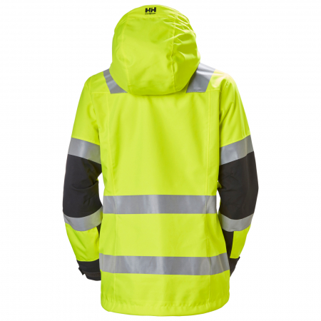 Jacheta dama reflectorizanta cu gluga Helly Hansen Luna Shell CL2, galben/negru, XL [1]