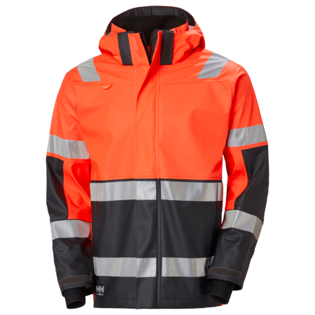 Echipamente lucru si protectie - Jacheta reflectorizanta cu gluga Helly Hansen Alna 2.0 Rain Jacket CL2