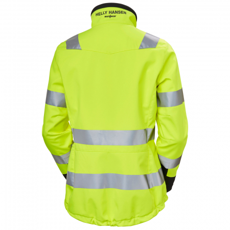 Jacheta reflectorizanta dama Helly Hansen Luna Softshell CL2, galben/negru, XS [1]