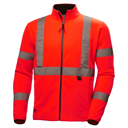 Bluze si hanorace - Jacheta reflectorizanta Helly Hansen Addvis Fleece CL3, rosie, S