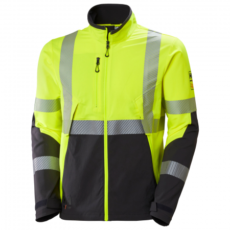 Geci - Jacheta reflectorizanta Helly Hansen ICU BRZ CL2, galben/negru, 4XL