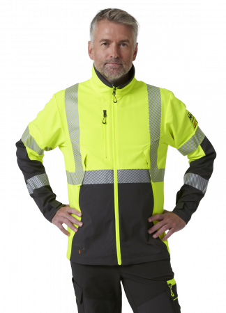 Jacheta reflectorizanta Helly Hansen ICU BRZ CL2, galben/negru, XS [3]