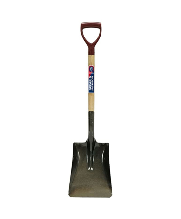 Lopeti, cazmale si sape - Lopata patrata mica cu lama otel carbon, coada lemn, maner D plastic, Spear & Jackson Neverbend Professional