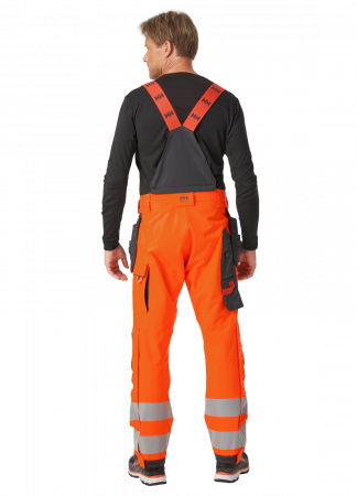 Pantaloni de lucru cu bretele Helly Hansen Alna 2.0 Shell Construction, impermeabili, reflectorizanti, HVC2 [3]