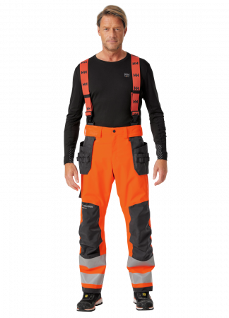 Pantaloni de lucru cu bretele Helly Hansen Alna 2.0 Shell Construction, impermeabili, reflectorizanti, HVC2 [2]