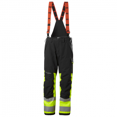 Pantaloni si salopete - Pantaloni de lucru cu bretele Helly Hansen Alna 2.0 Shell, impermeabili, reflectorizanti, HVC1